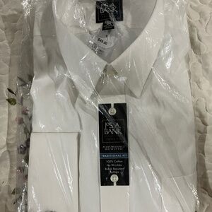 White Dress Shirt ( spread collar / French cuffs)